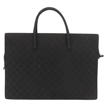 GUCCI GG Canvas Hand Bag Black Silver Auth 181578 - 0