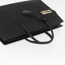 GUCCI GG Canvas Hand Bag Black Silver Auth 181578-7