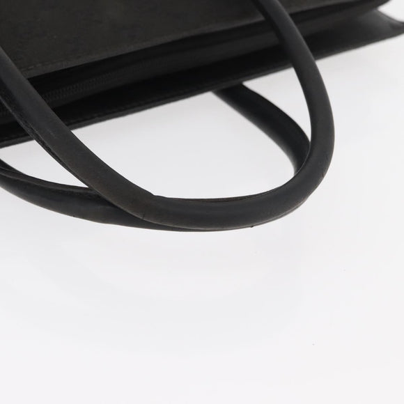 GUCCI GG Canvas Hand Bag Black Silver Auth 181578