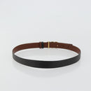 Salvatore Ferragamo Gancini Reversible Belt Leather 37.8"" Black Auth 181581A-2