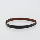 Salvatore Ferragamo Gancini Reversible Belt Leather 37.8"" Black Auth 181581A-3