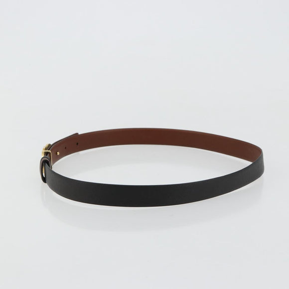 Salvatore Ferragamo Gancini Reversible Belt Leather 37.8"" Black Auth 181581A