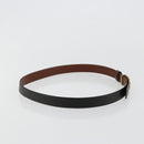 Salvatore Ferragamo Gancini Reversible Belt Leather 37.8"" Black Auth 181581A-4