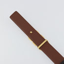 Salvatore Ferragamo Gancini Reversible Belt Leather 37.8"" Black Auth 181581A-7