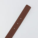 Salvatore Ferragamo Gancini Reversible Belt Leather 37.8"" Black Auth 181581A-9