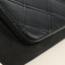 CHANEL Cosmos Line Chain Shoulder Bag Lamb Skin Black Silver CC Auth 181582SM-16