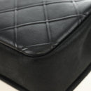 CHANEL Cosmos Line Chain Shoulder Bag Lamb Skin Black Silver CC Auth 181582SM-19