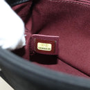 CHANEL Cosmos Line Chain Shoulder Bag Lamb Skin Black Silver CC Auth 181582SM-10