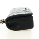 CHANEL Cosmos Line Chain Shoulder Bag Lamb Skin Black Silver CC Auth 181582SM-3
