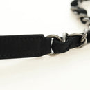 CHANEL Cosmos Line Chain Shoulder Bag Lamb Skin Black Silver CC Auth 181582SM-14