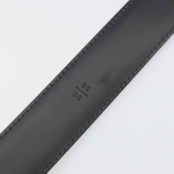 LOUIS VUITTON Epi Ceinture Belt 44.1"" Black LV Auth 181584A
