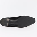 Salvatore Ferragamo Pumps Wildleder Schwarz Gold Auth 181587A-24