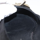 Salvatore Ferragamo Pumps Wildleder Schwarz Gold Auth 181587A-35