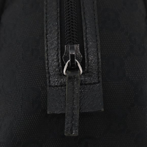GUCCI GG Canvas Hand Bag Black 124542 Auth 181590