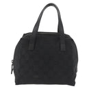 GUCCI GG Canvas Hand Bag Black 124542 Auth 181590-2