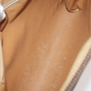 CELINE Macadam Canvas Clutch Bag PVC 6 Set Brown Beige Auth 181592-5
