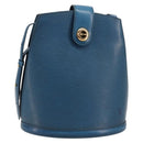 LOUIS VUITTON Epi Cluny Schultertasche Blau M52255 LV Auth 181611-1