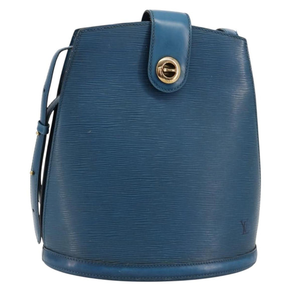 LOUIS VUITTON Epi Cluny Schultertasche Blau M52255 LV Auth 181611