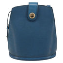 LOUIS VUITTON Epi Cluny Schultertasche Blau M52255 LV Auth 181611-13