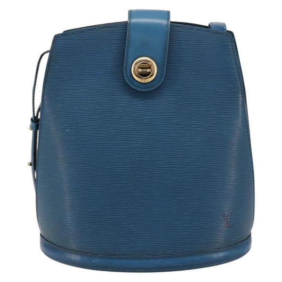 LOUIS VUITTON Epi Cluny Schultertasche Blau M52255 LV Auth 181611