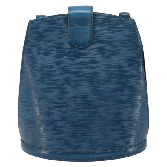 LOUIS VUITTON Epi Cluny Schultertasche Blau M52255 LV Auth 181611