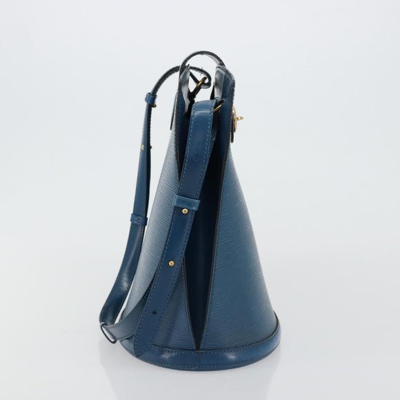 LOUIS VUITTON Epi Cluny Schultertasche Blau M52255 LV Auth 181611