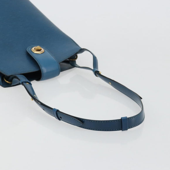 LOUIS VUITTON Epi Cluny Schultertasche Blau M52255 LV Auth 181611