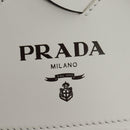 PRADA Shoulder Bag Leather White Auth 181616SM-19