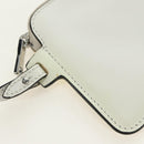 PRADA Shoulder Bag Leather White Auth 181616SM-21
