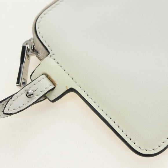 PRADA Shoulder Bag Leather White Auth 181616SM
