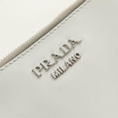 PRADA Shoulder Bag Leather White Auth 181616SM-22