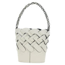 PRADA Shoulder Bag Leather White Auth 181616SM-2