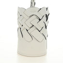 PRADA Shoulder Bag Leather White Auth 181616SM-3