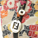 FENDI Zucchino Canvas Tote Bag Multicolor Gold Auth 181617SAV-18
