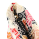 FENDI Zucchino Canvas Tote Bag Multicolor Gold Auth 181617SAV-19