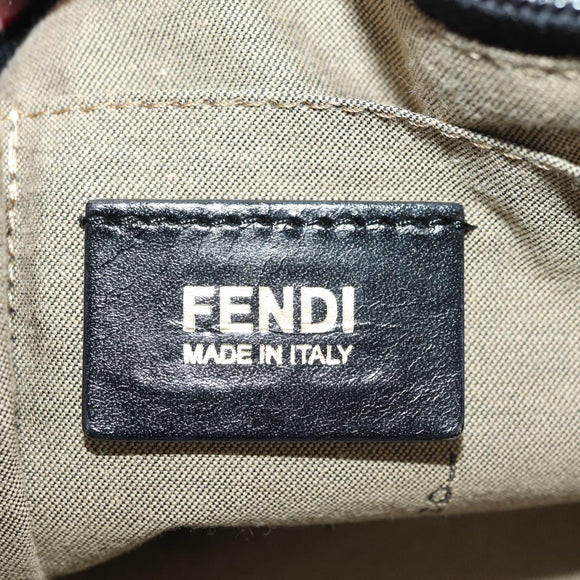 FENDI Zucchino Canvas Tote Bag Multicolor Gold Auth 181617SAV