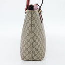 GUCCI GG Supreme Tote Bag PVC Beige Gold 415721 Auth 181621-4