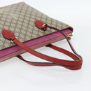 GUCCI GG Supreme Tote Bag PVC Beige Gold 415721 Auth 181621-7