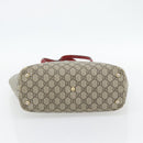 GUCCI GG Supreme Tote Bag PVC Beige Gold 415721 Auth 181621-5