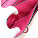 Salvatore Ferragamo Gancini Shoulder Bag Leather Pink Silver Auth 181622V-20