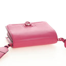 Salvatore Ferragamo Gancini Shoulder Bag Leather Pink Silver Auth 181622V-6