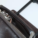GUCCI GG Supreme Suitcase PVC Beige Silver 101678 Auth 181625A-10
