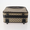 GUCCI GG Supreme Suitcase PVC Beige Silver 101678 Auth 181625A-11