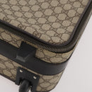 GUCCI GG Supreme Suitcase PVC Beige Silver 101678 Auth 181625A-12