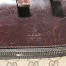 GUCCI GG Supreme Suitcase PVC Beige Silver 101678 Auth 181625A-16