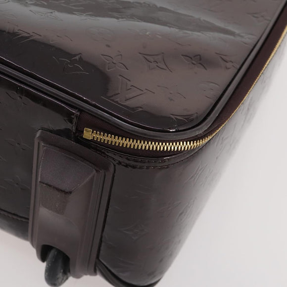 LOUIS VUITTON Monogram Vernis Pegas 45 Suitcase Amarante M91277 LV Auth 181626A
