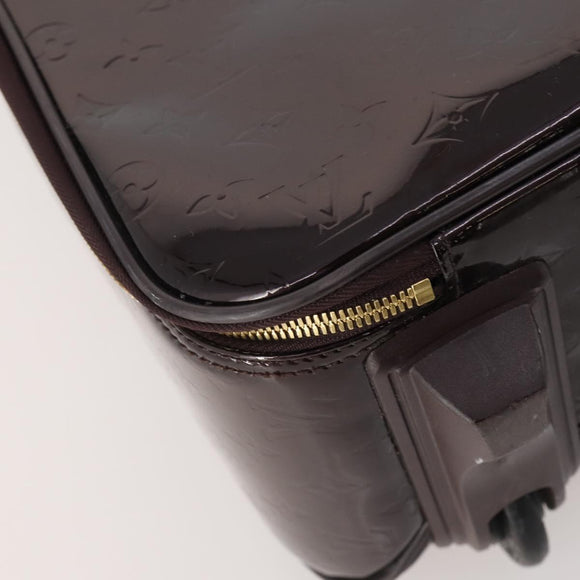 LOUIS VUITTON Monogram Vernis Pegas 45 Suitcase Amarante M91277 LV Auth 181626A