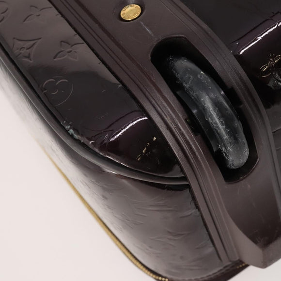 LOUIS VUITTON Monogram Vernis Pegas 45 Suitcase Amarante M91277 LV Auth 181626A