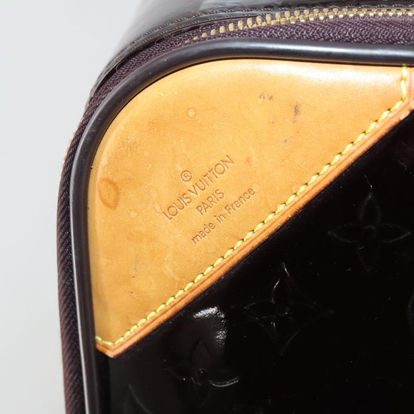LOUIS VUITTON Monogram Vernis Pegas 45 Suitcase Amarante M91277 LV Auth 181626A