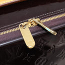 LOUIS VUITTON Monogram Vernis Pegas 45 Suitcase Amarante M91277 LV Auth 181626A-21